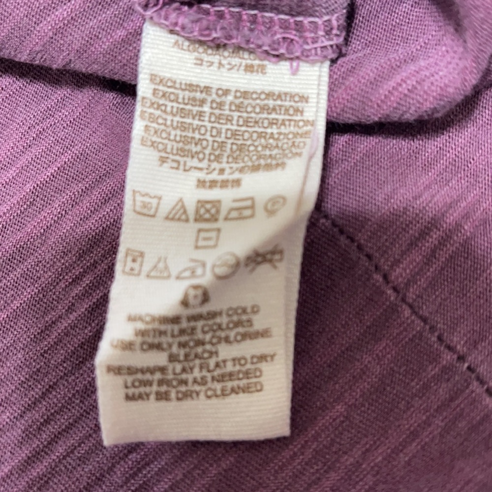 Free People Plum Purple Long Sleeve Button-Down Top - Picture 10 of 10
